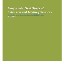 Bangladesh: Desk Study of Extension and Advisory Services