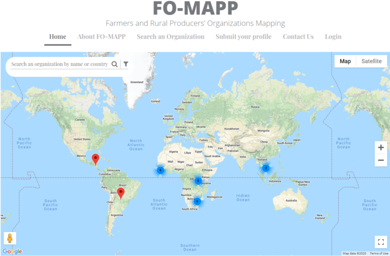 FO-MAPP: An Interactive Online Database in Mapping Farmers' Organizations