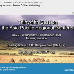 35th FAO Regional Conference for Asia and the Pacific (APRC 35) goes ONLINE