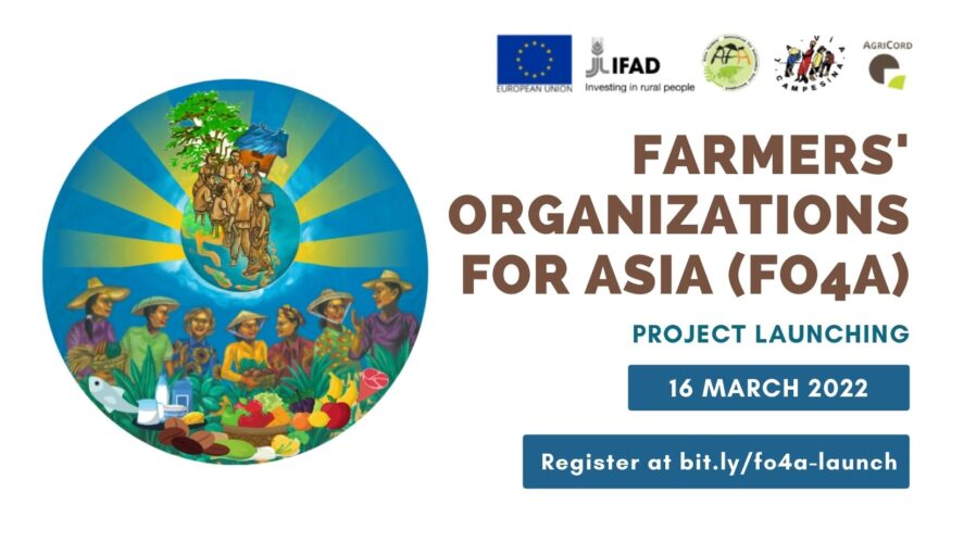 Launching of Support to Farmers Organizations for Asia on March 16